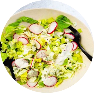 Radish & Gorgonzola salad